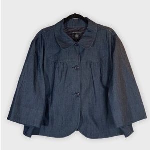 🛍LARRY LEVINE JEAN JACKET SIZE 2X
